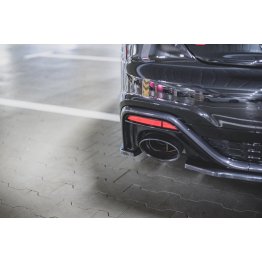 Накладки сплиттеры боковые на задний бампер на Audi RS5 B9 рестайл
